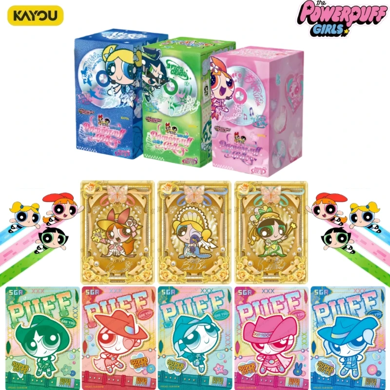 

KAYOU новый продукт The Powerpuff Girls Collection Card X Element Series Официальная подлинная коллекция периферийных устройств аниме ToyCard Gift