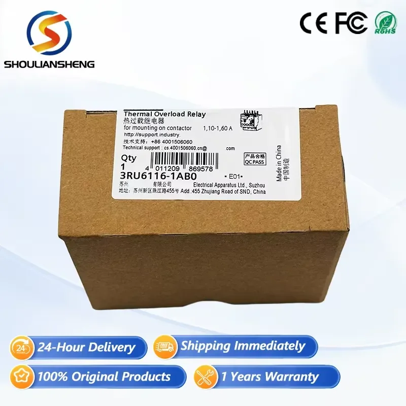New SIEM Original PLC Controller 3RU6116-1AB0 PAC Dedicated Controller for PLC Programming & Industrial Control in Stock