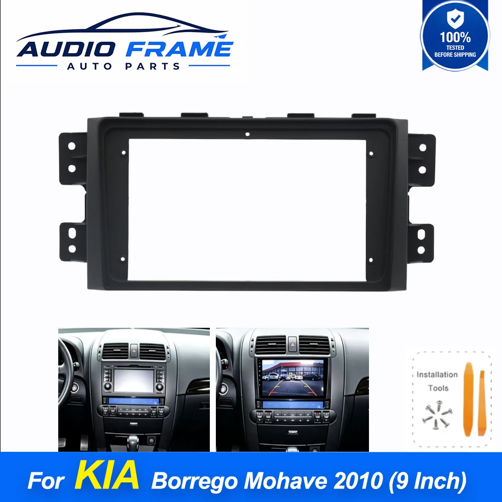9 Inch Android Car Radio For KIA Borrego Mohave 2010 Multimedia Navigation Player Screen Installation Frame Wiring Harness Kit