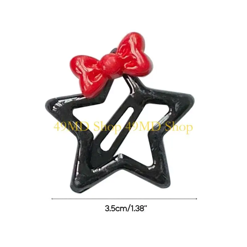 49md HAXCLIP CAVIDO VENÇÃO Y2K PENTAGRAMAS CLIP CABELO MENINAS ACESSÓRIOS FERRAMENTAS TOLOS CABELO