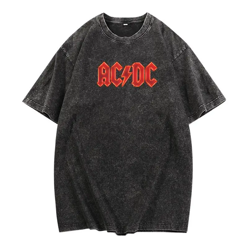 

Vintage Washed ACDC Rock Band Tee