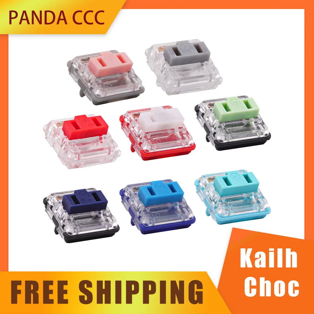 Kailh 1350 Choc Switch For Low Profile Mechanical Keyboard Linear Switch Chocolate Tactile Switch Clicky Feel Game Accessories