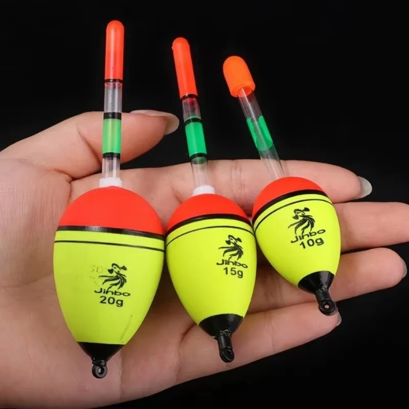 إيفا مضيئة الصيد ليلة تعويم ضوء عصا رغوة البلاستيك بوبر البحر روك الصيد ضرب يطفو الصيد اكسسوارات 10/15/20 جرام