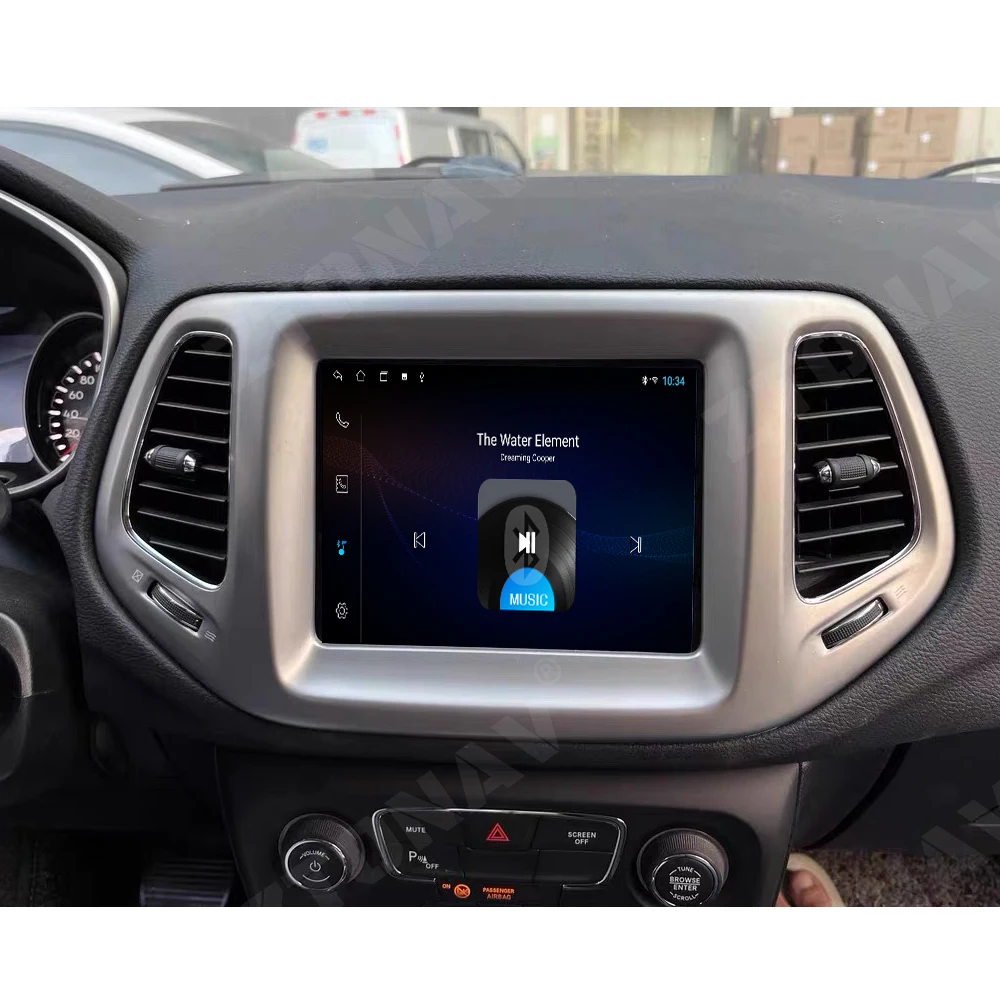 Carplay Android Screen For Jeep Compass 2017 2018 2019 Car Radio Stereo Car Multimedia Player Navigation GPS Auto Headunit