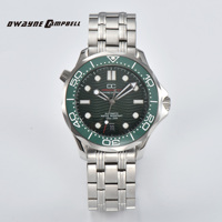 DWAYNE CAMPBELL Top Luxury NH35 Men's Automatic Mechanical Watch Ceramic Bezel Waterproof Classic Business Wristwatch