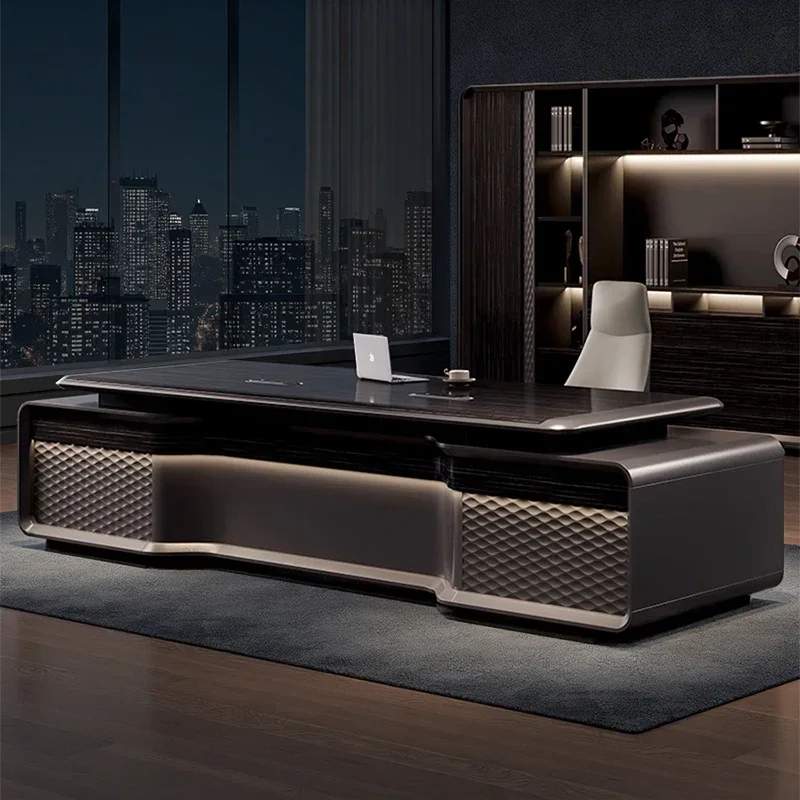 

Gamer Executive Office Desk With Drawers Cheap Office Desks Accesory Asthetic Computer With Drawers And Chair Computer Desks