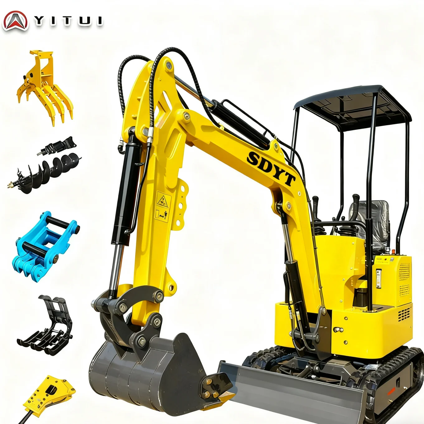 Gran oferta en Europa y América Mini excavadora 1,2 toneladas Epa/Euro 5 excavadora sobre orugas motor Kubota excavadora agrícola personalizada