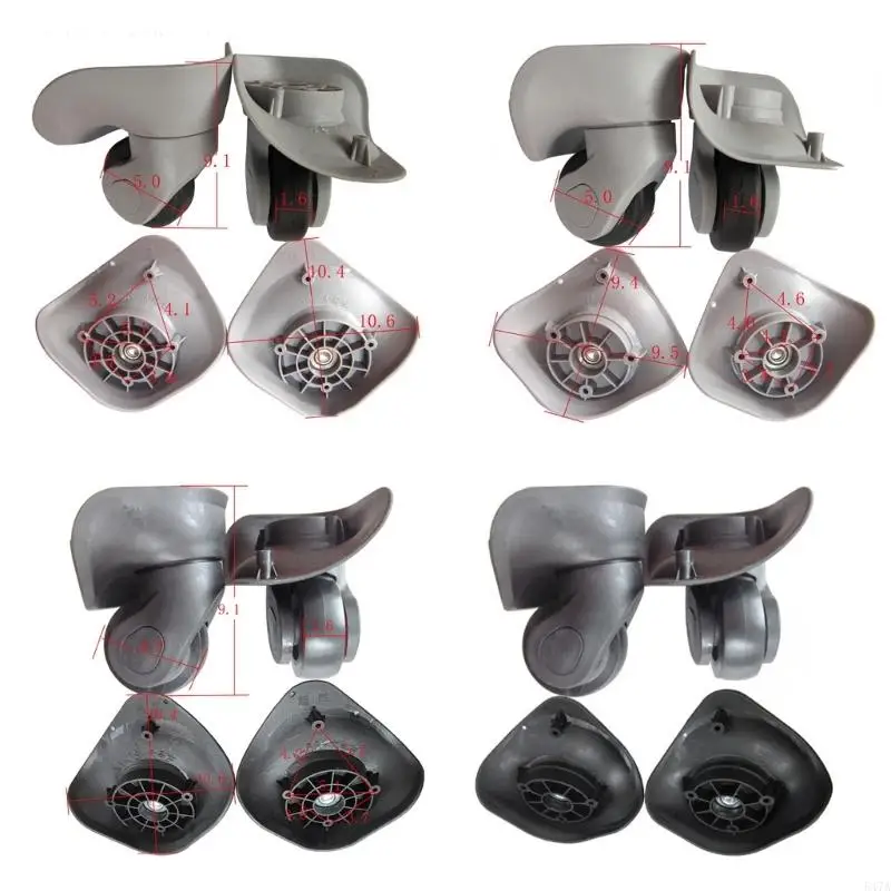 1 pair DIY Luggage Suitcase Wheel Repair Travel Luggage Replacement 547A