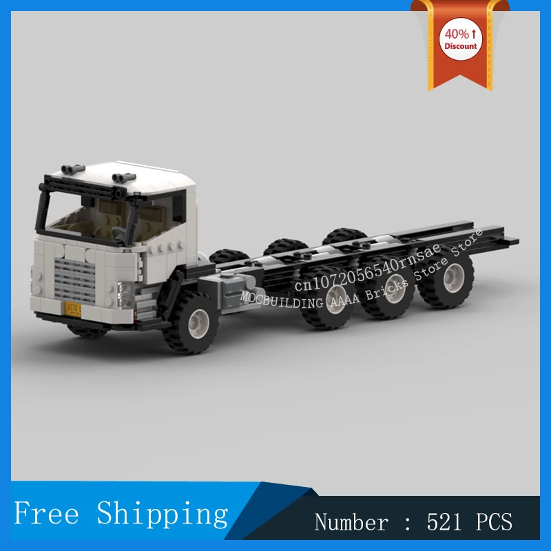 moc-building-blocks-city-vehicle-series-heavy-truck-model-creative-trailer-car-toys-diy-assemble-bricks-collection-display-gifts