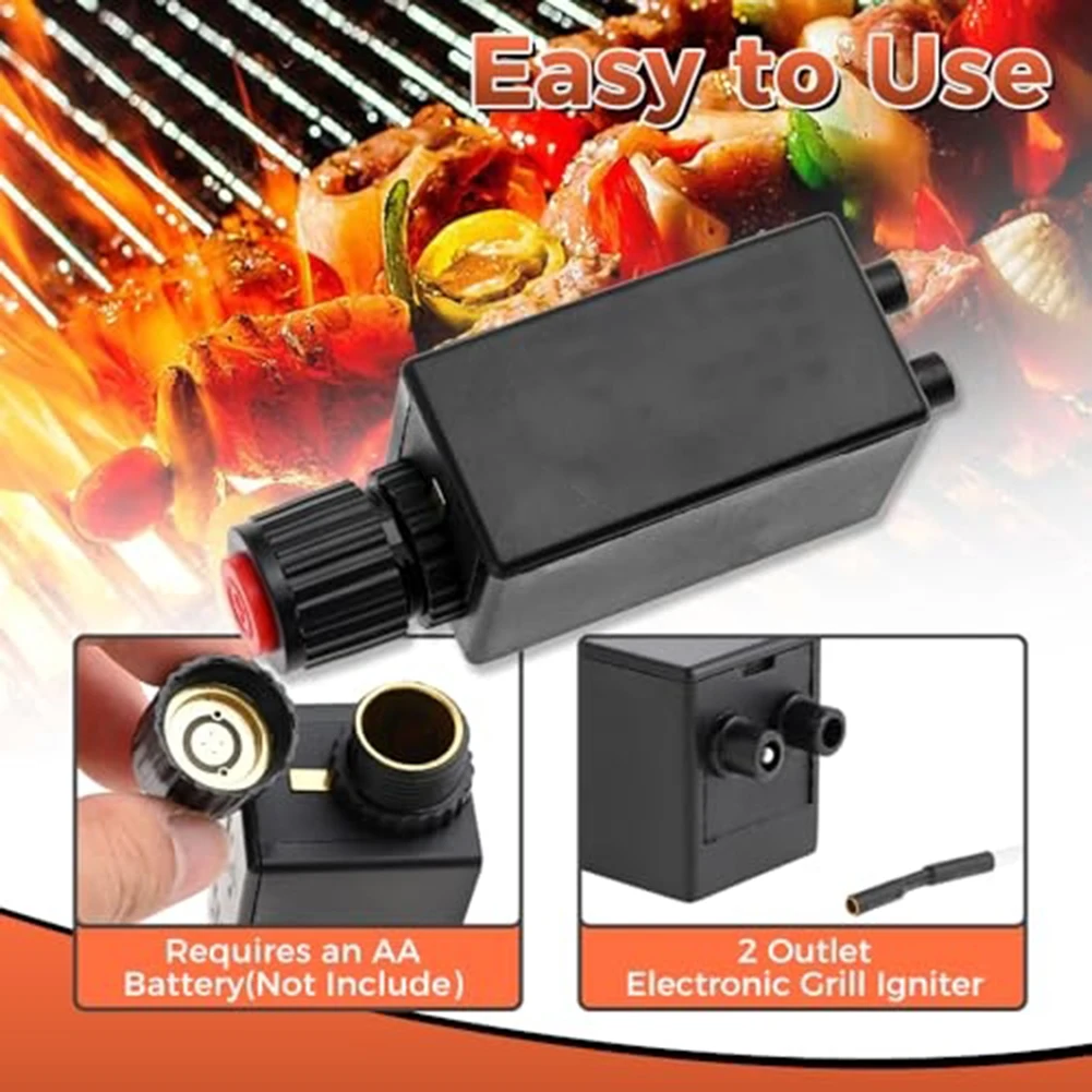 Electronic Push Button Spark Igniter With 500mm Ignition Wire For Patio Heaters Fire Pits Grills And Other Gas Appliances