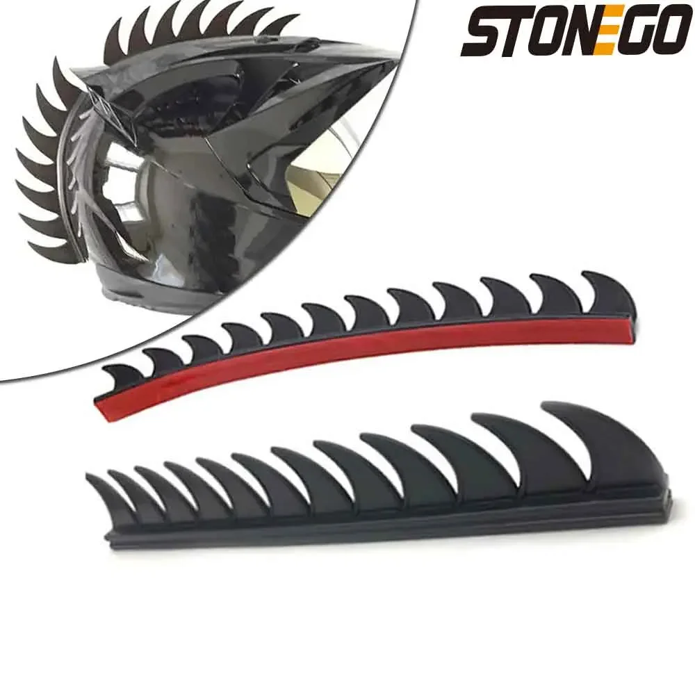 

Helmet Decoration Motorcycle Helmet Modification Sticker Rubber Saw Blade Helmet Accessories (Helmets Not Included)