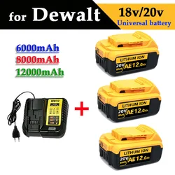 New 100% Original 12000mAh 20V for Dewalt Power Tool Battery DCB206 20V 18.0Ah Battery DCB200 20V Battery DCB205 20V 18Volt