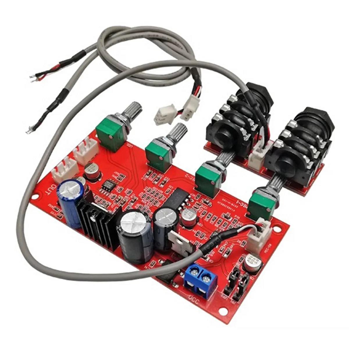 Baru DC 7V 24V PT2399 Mikrofon Digital Papan Amplifier Karaoke Piring Reverb Preamplifier Reverberator