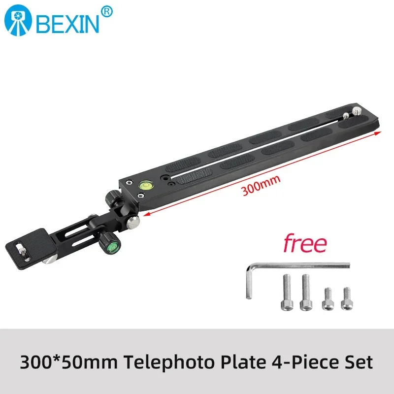 BEXIN Manfrotto Neue Tele Schnellwechsel-Gleitplatte Kamerahalterung Zoomobjektivhalter für Manfrotto Stativkopf Gleitschienenadapter 7