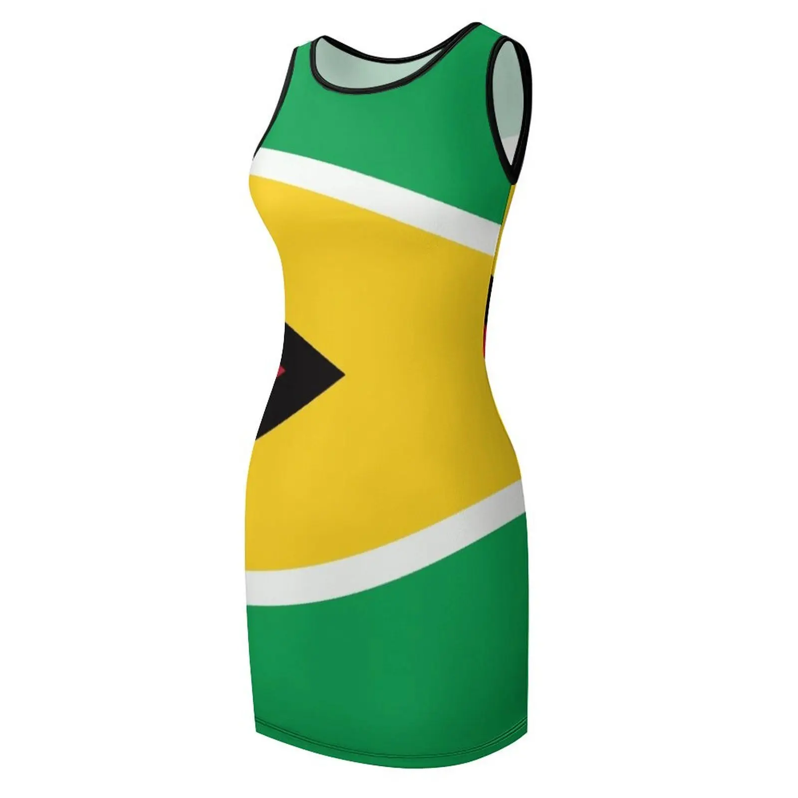 Guyana Flag Sleeveless Sundress dress women summer 2025 dress for women summer Women dresses summer dresses for prom