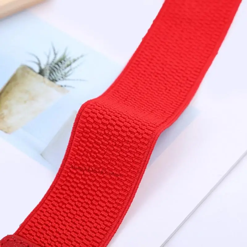 المرأة الحديثة الخصر Cincher Metal Buckles قابلة للتعديل مرنة الفرقة غير الرسمية الزي العادي H7ef