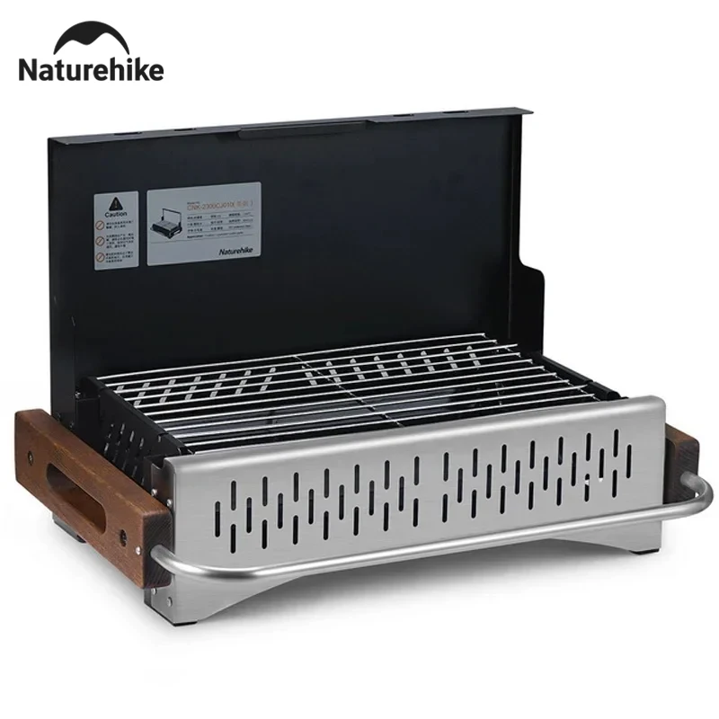 Naturehike Picnic Grill Folding Portable Charcoal Grills 4-8 Person Family Garden Grill Stove Outdoor Kitchen Barbecue Grills