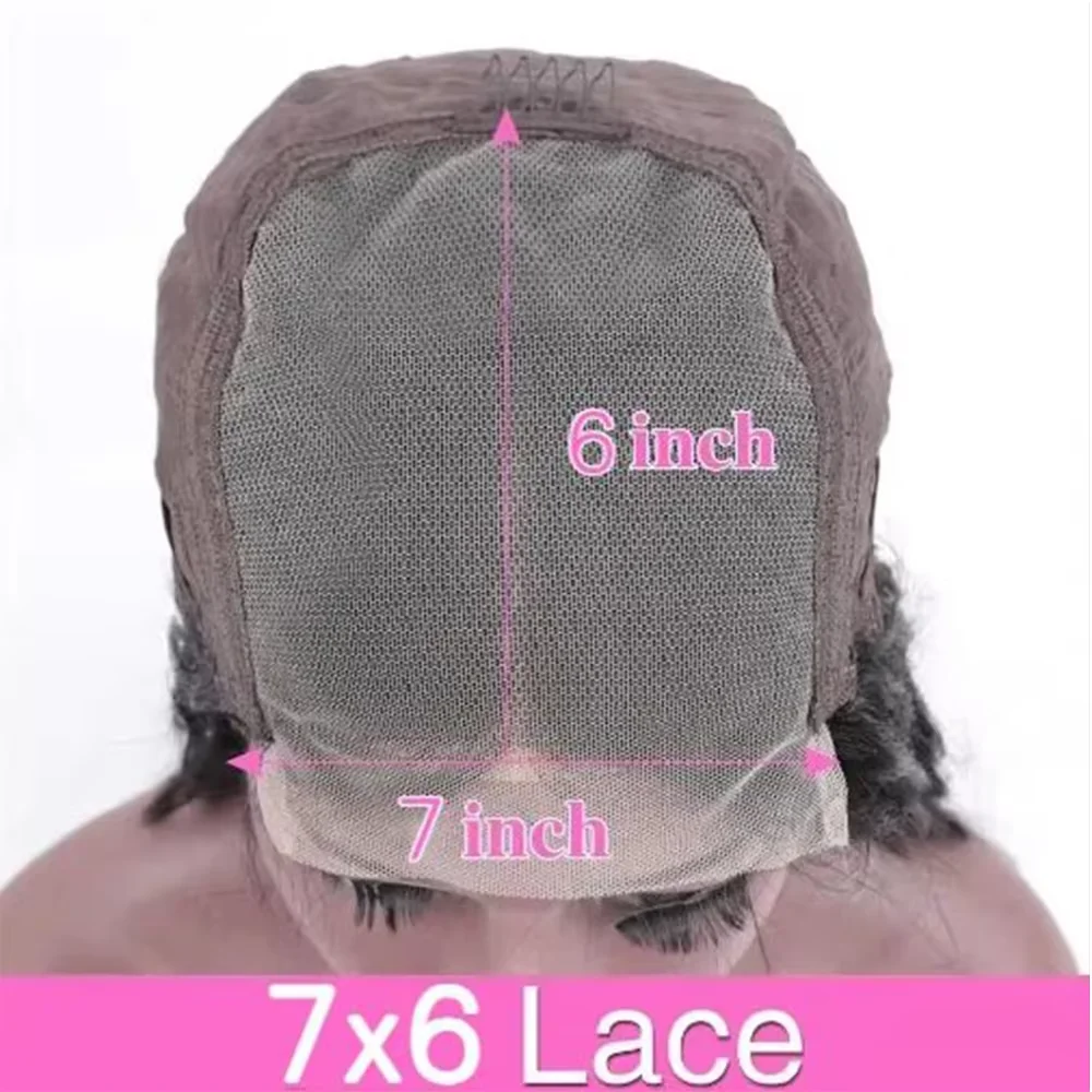 7x6 HD Transparent Deep Wave Human Hair Wig Brazilian Remy Natural Color Pre Plucked Natural Hairline Glueless Beginner Friendly Long Wigs For Women 40 46 Inches view 8