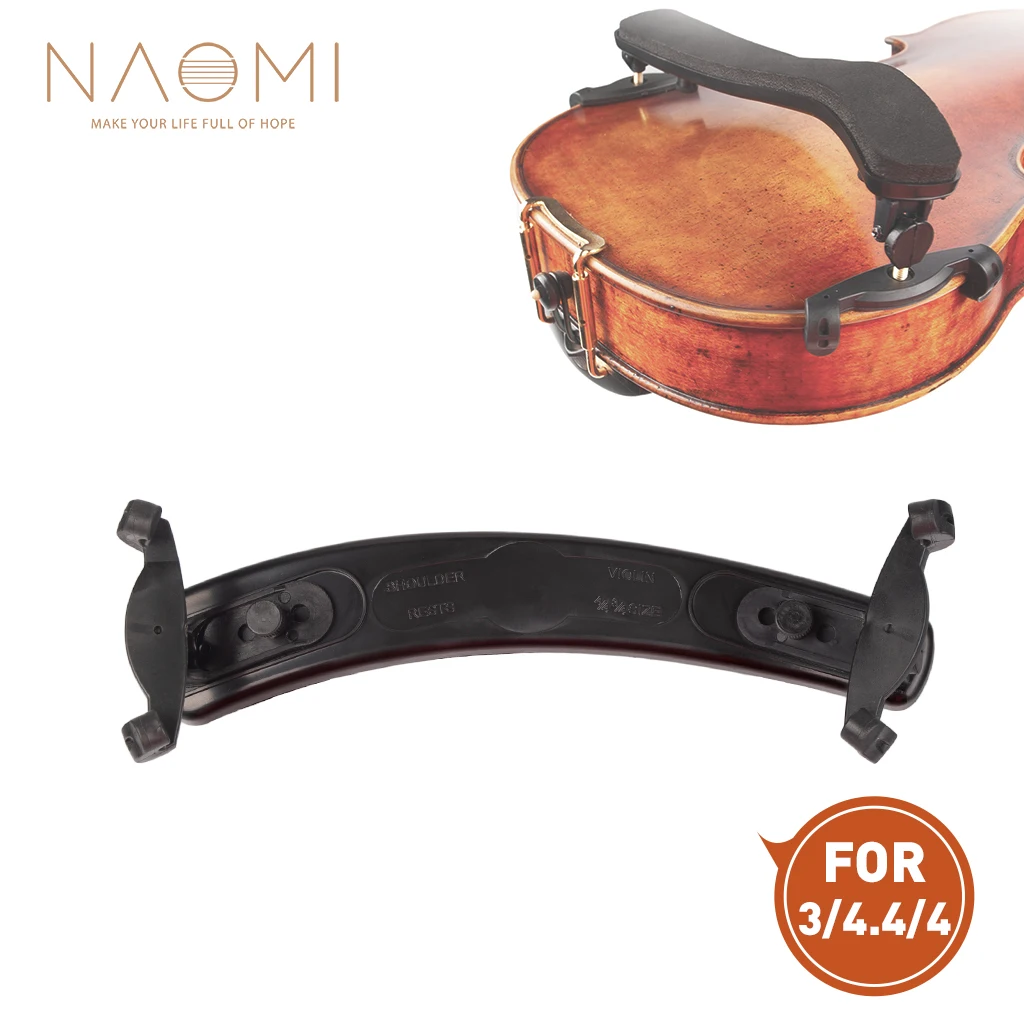 

NAOMI Adjustable Violin Shoulder Rest For 4/4 3/4 Fiddle Violin Adjustable Violin Shoulder Rest Plastic 4/4 Violin Accessories