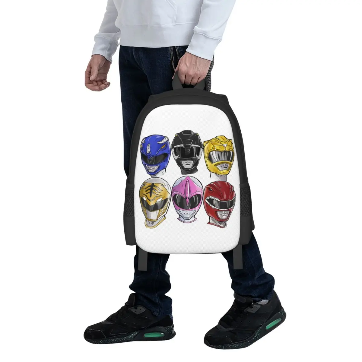 

Power Squad Student Backpack School Bag Hiking Travel Daypack for Men Women Fashion Bookbag Shoulder Bags