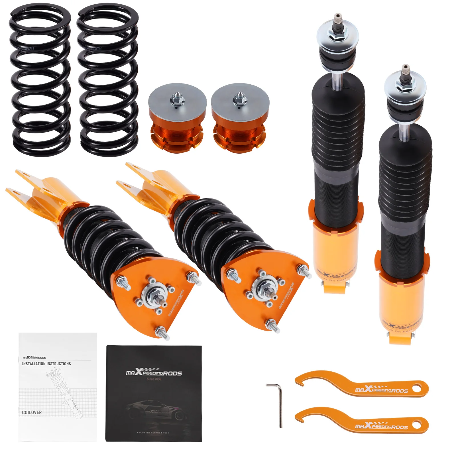 MaXpeedingrods 24 Way Damper Adjustable Coilovers for Scion XB 2004-2006 Toyota Echo 2000-2005