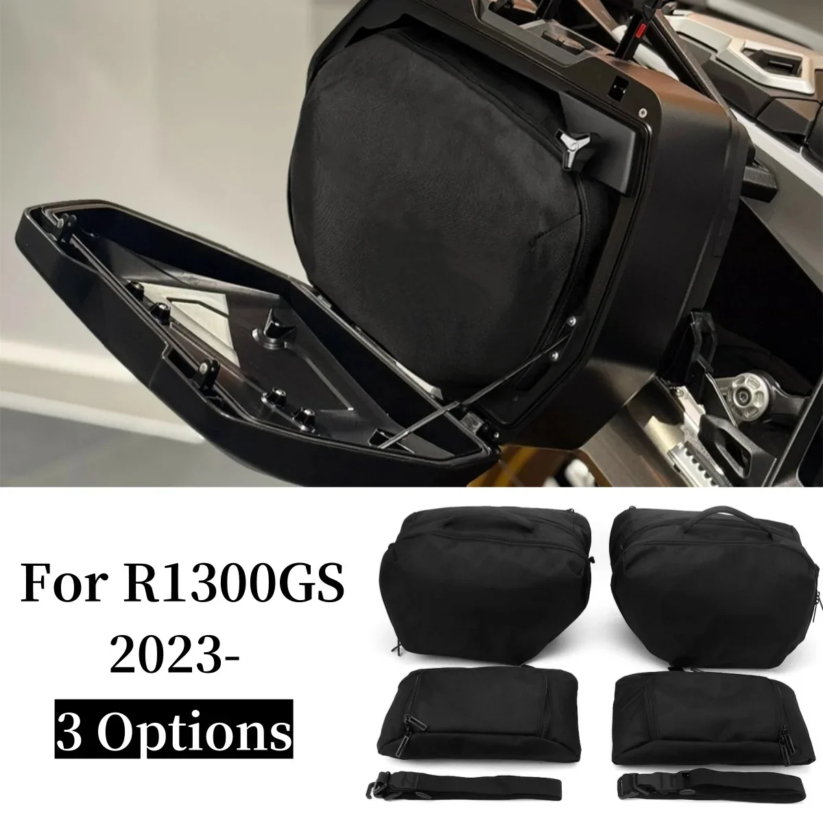 

R 1300 GS мотоциклетная переноска, внутренняя сумка, водонепроницаемая, 25 л ~ 32 л, боковые сумки большой вместимости для BMW R1300GS R1300 GS 2023 2024