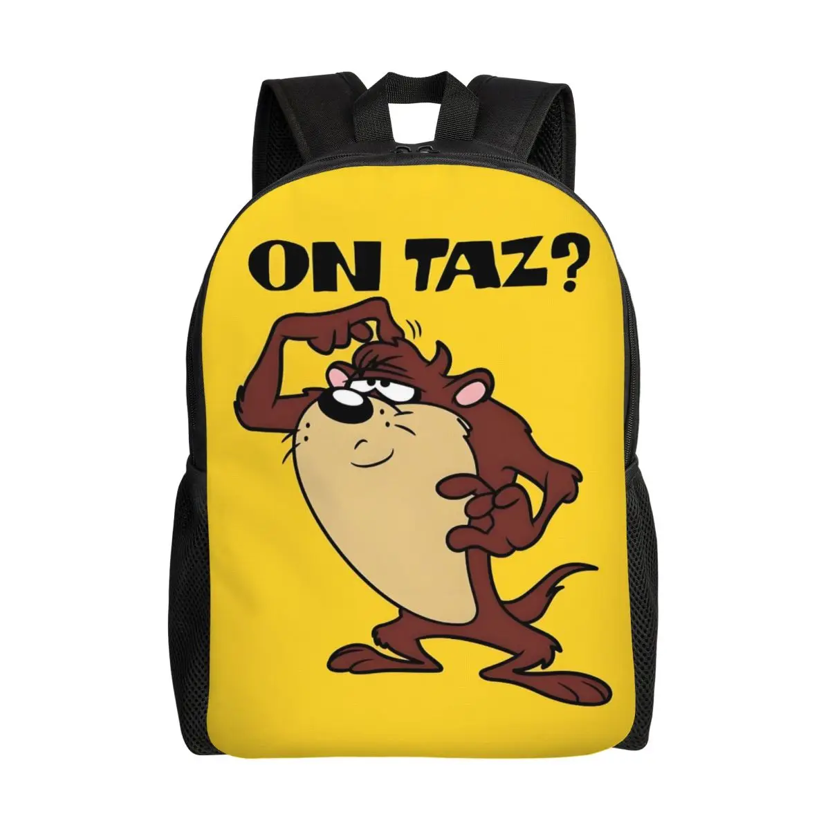 

Рюкзаки TAZ на заказ Devils-Tasmanianes для женщин и мужчин, школьный студенческий рюкзак, подходит для 15-дюймовых ноутбуков, сумки с героями мультфильмов