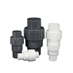 1PC PVC Check Valve 20/25/32/40/50mm Water Pipe One Way No-Return Valve Grey Aquarium Fish Tank Garden Irrigation Pipe Joints