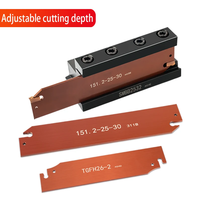 151.2-25-30 Single-head external diameter cutting and grooving tool plate TGFH26/32 auxiliary tool holder SMBBN16/20/25/32