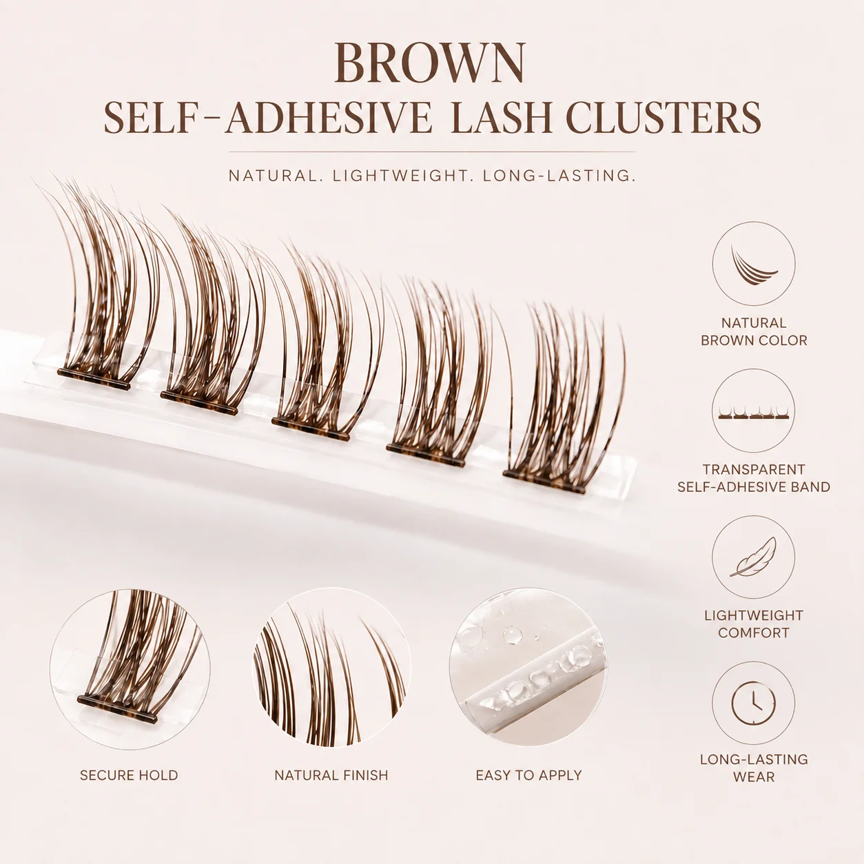 Bulu Mata Palsu Coklat Berpere - Eyelash Extension Usa ulasan dan harga