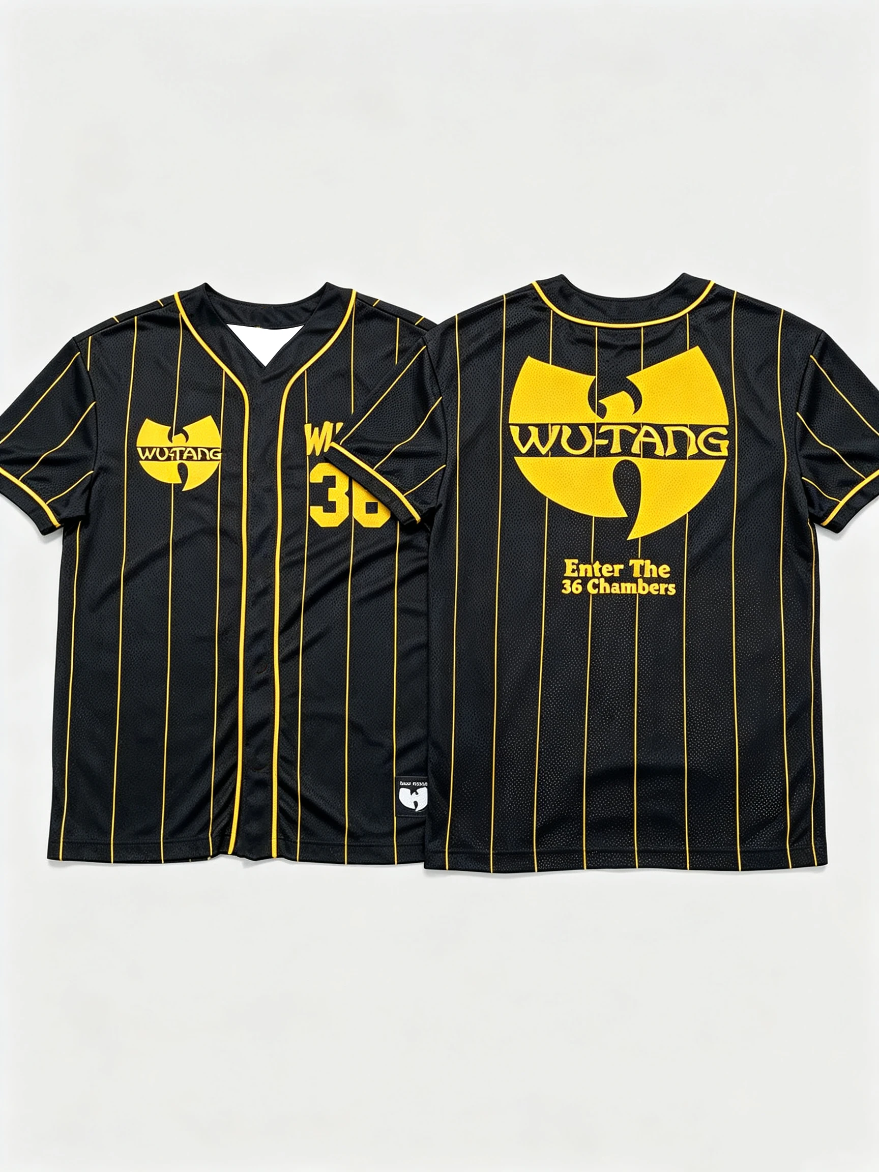 Wu-Tang Clan 2026 Limited Edition Retro Baseball T-Shirt mit 3D-Druckdesign Sommer Herren Sport Atmungsaktives Schnelltrocknendes T-Shirt – Detail 4