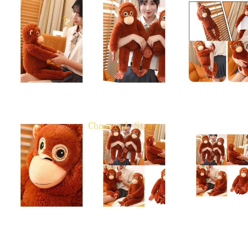 

E7CE Gorillas Stuffed Plush Dolls 66cm Long Arm Monkey Animal Toy for Kids Children