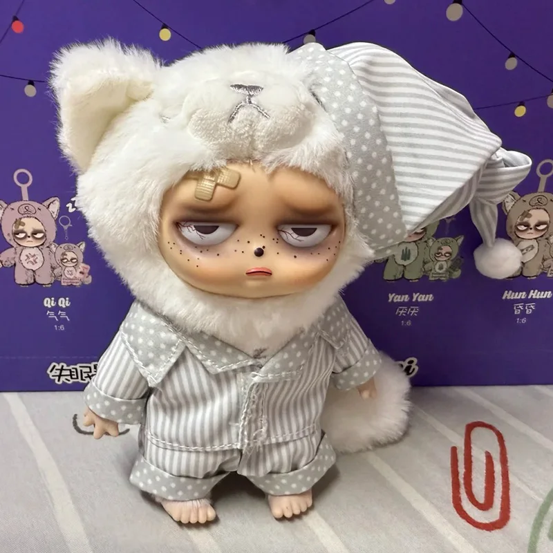 سلسلة Grumpipi بدون نوم صندوق أعمى دمية الفينيل سر مفاجأة أفخم قلادة غاضب plushcollector لعبة الهدايا المفاتيح