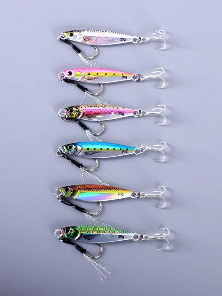 

7g-80g 3D Print Printing Bass Fish Bait Tackle Trout Shore Drag Cast Jigs Tuna Salwater Slow Jigging Lure Sea Fishing