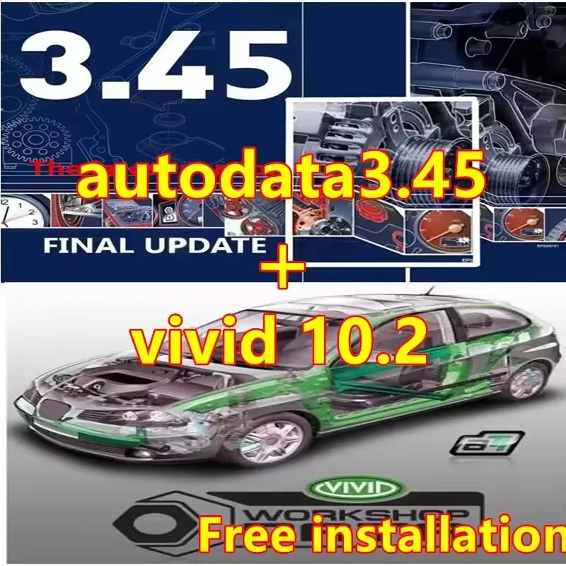 

Versión más nueva Auto.data 3.45 y taller vivo 10.2 Software de reparación de automóviles + guía de vídeo de instalación