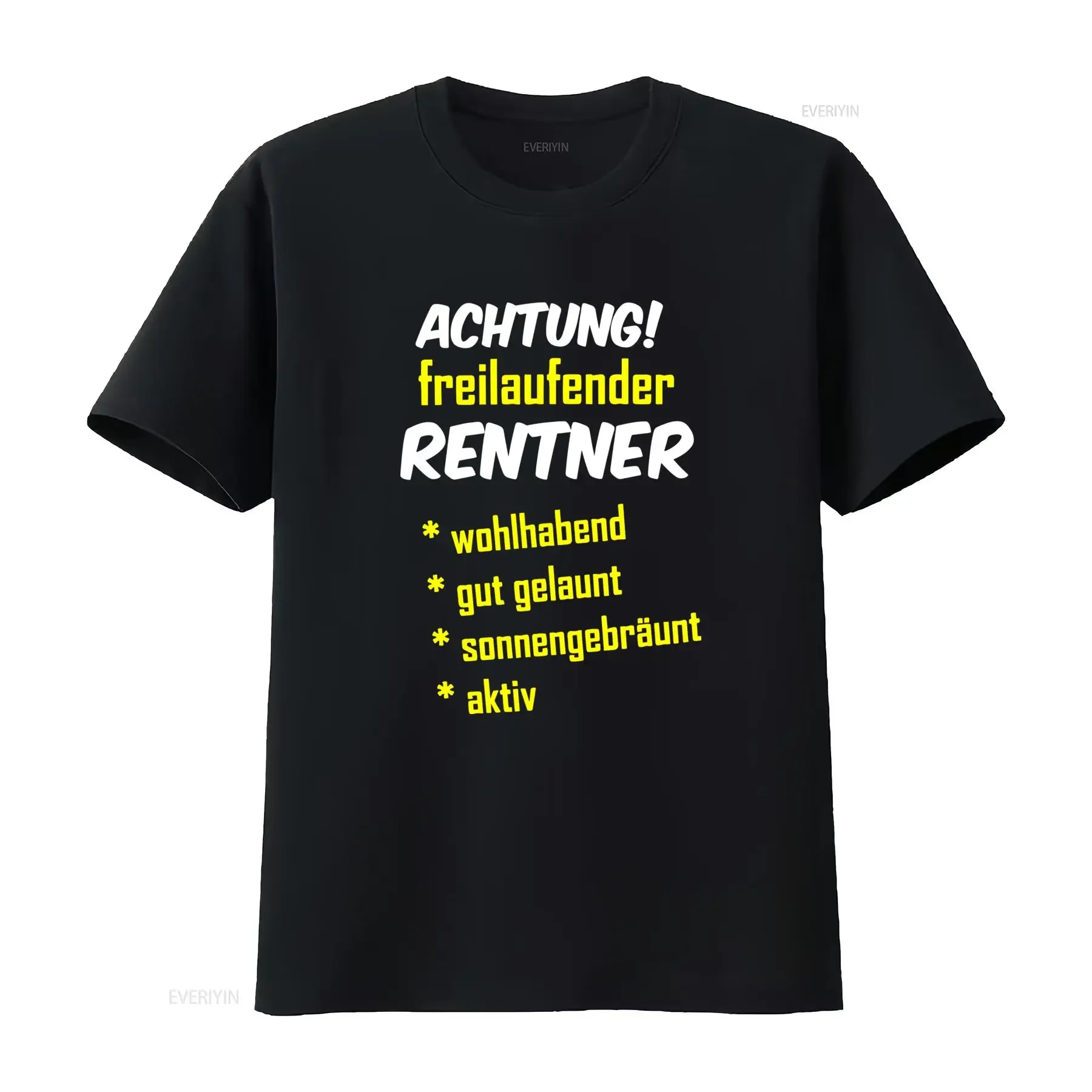 Rentner T Shirt Achtung Freilaufender Rente Wohlhabend Gut Gelaunt Sonnengebr?unt Aktiv Lustig Geschenk Zum Ruhestand vintage