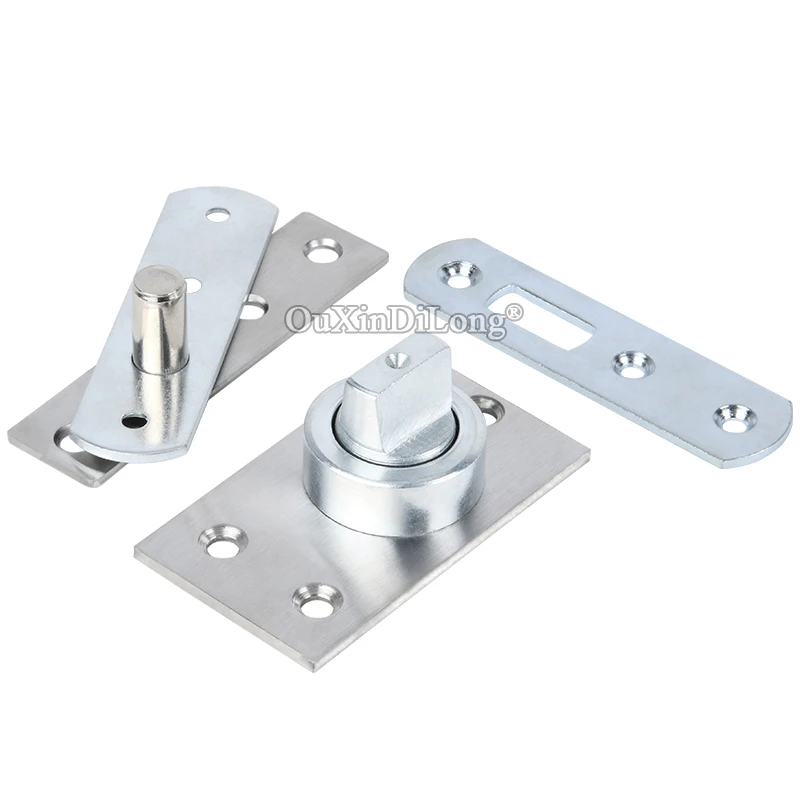 No Slotting Stainless Steel Casting Iron Heavy Duty Door Pivot Hinges 360° Rotary Invisible Hidden Door Hinges Loading 150KG/Set