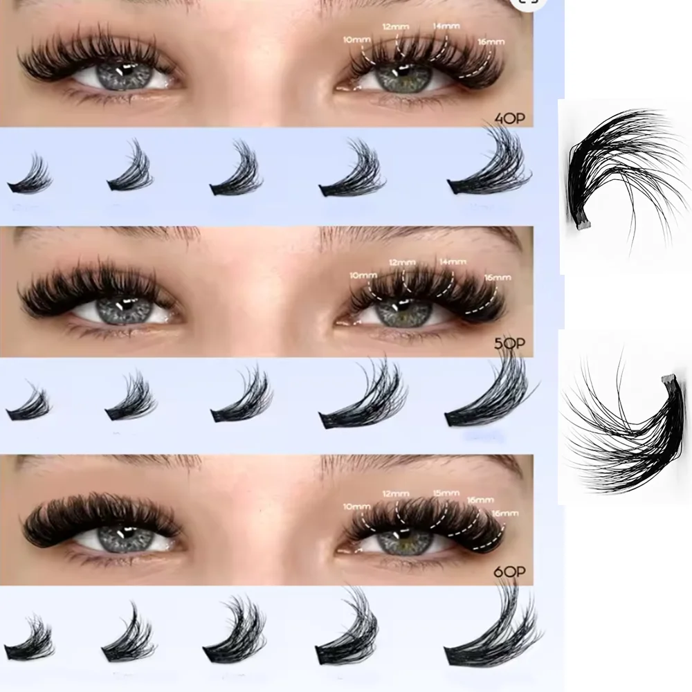 DIY Single Cluster with Multiple Size Options Large Capacity Tweezers Included