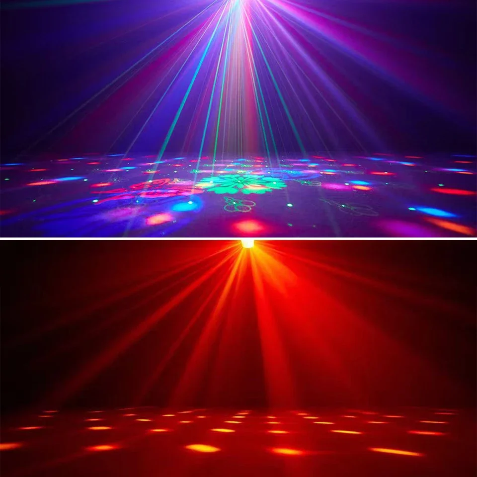 ALIEN 5in1 LED Stage Laser Party Light Effect with Remote Control DMX Sound Active for DJ Disco Holiday Wedding Dance Lamp