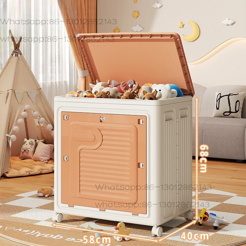 Children's Toy Storage Box, Clothes Storage Basket, Oversized Doll Storage Bucket, Storages Box, Flip Cover Organizer, Artifact