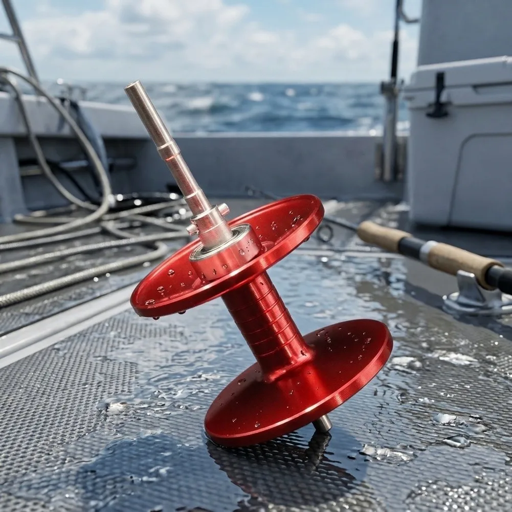 Long Shaft Spool Replacement for Abu MAX Reels Engineered for Better Control Accuracy and Reduction While Casting
