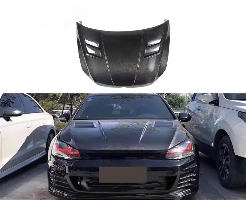 High Quality Dry or Wet Carbon Fiber Hood Front Bonnet ASPEC Style Engine Cover Fits For VW Volkswagen Golf 7 2012-2020