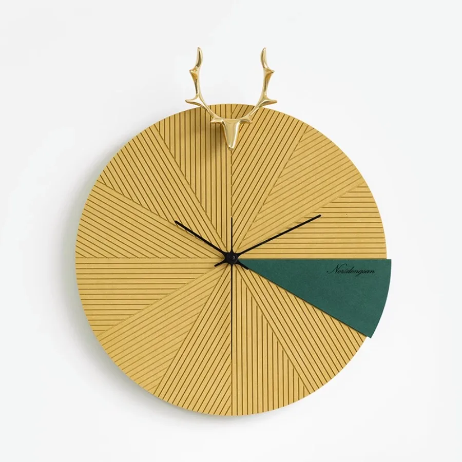 Decoration Wall Clock Pieces Hand Gift Art Round Home Wall Clock Living Room Colorful Modern Design Nordic Horloge Home Decor