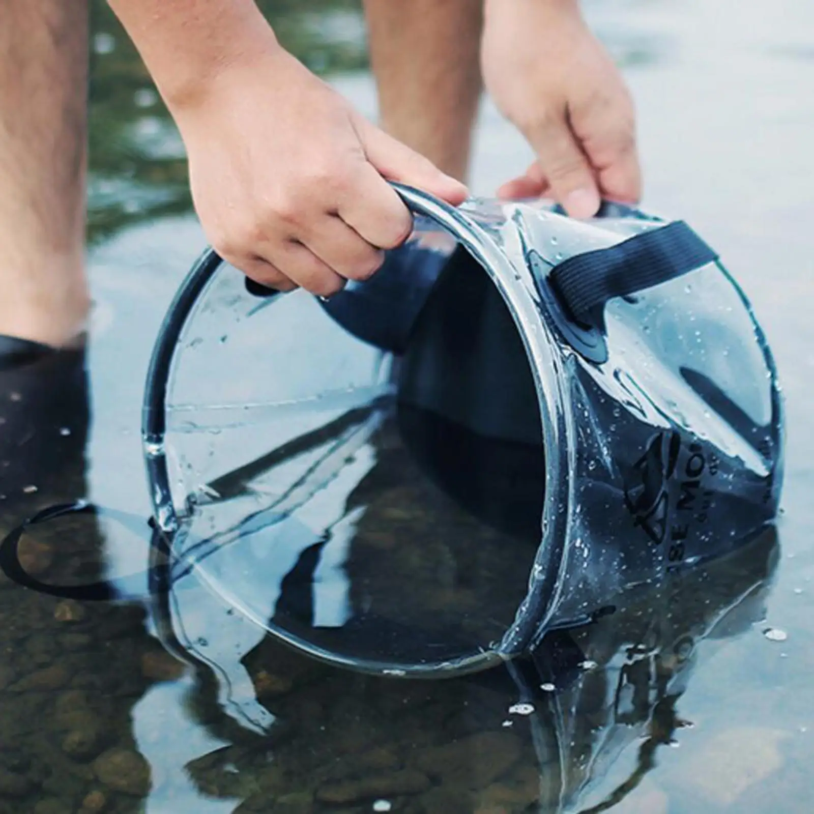 Collapsible Bucket with handle Cleaning Beach Portable Outdoor Survival Gardening Car Washing Multifunctional Garden Wash