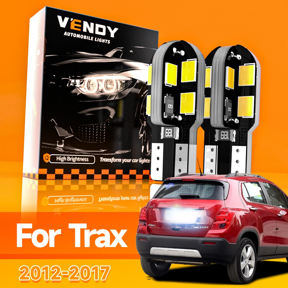 2pcs For Chevrolet Trax 2012-2017 LED License Plate Light 2013 2014 2015 2016 Canbus Accessories