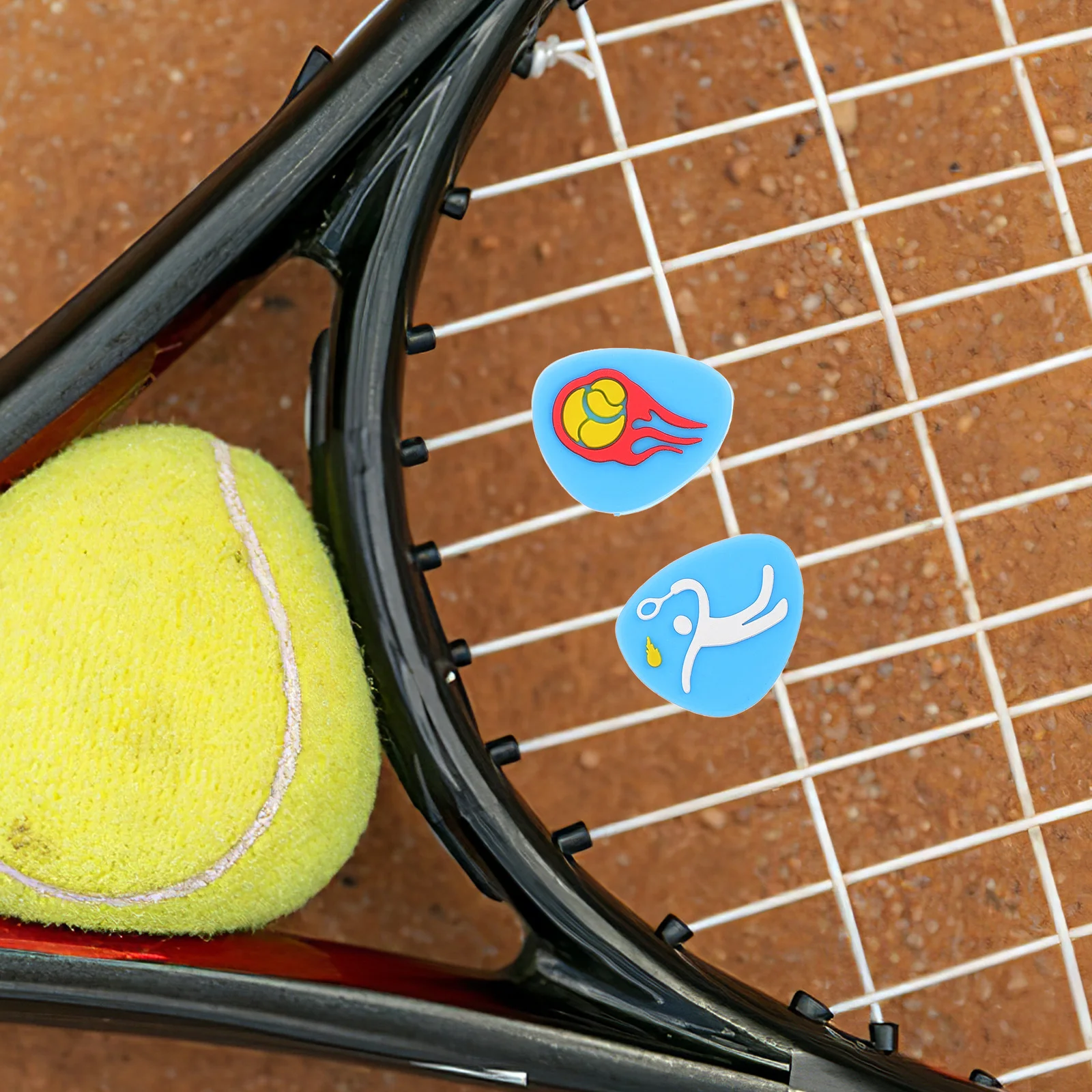 

4Pcs Silicone Vibration Dampeners Tennis Racket Shock Absorbers Wrist Protection Tennis Accessories Outdoor Play
