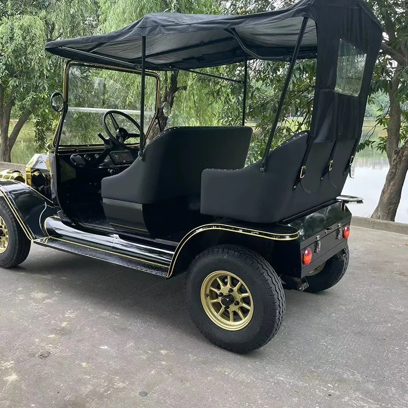 Golf Cart Two Rows and Five Seats Multimedia 10.3-inch Large Screen Scenic Tour Vintage Classic Golf Carts