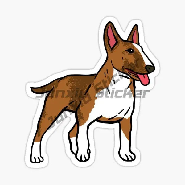 Bull Terrier Dog Animal Car Sticker Vinyl Self-Adhesive Decorative Decal for Smooth Flat Decoration Scratch-Proof Decorative - view 3