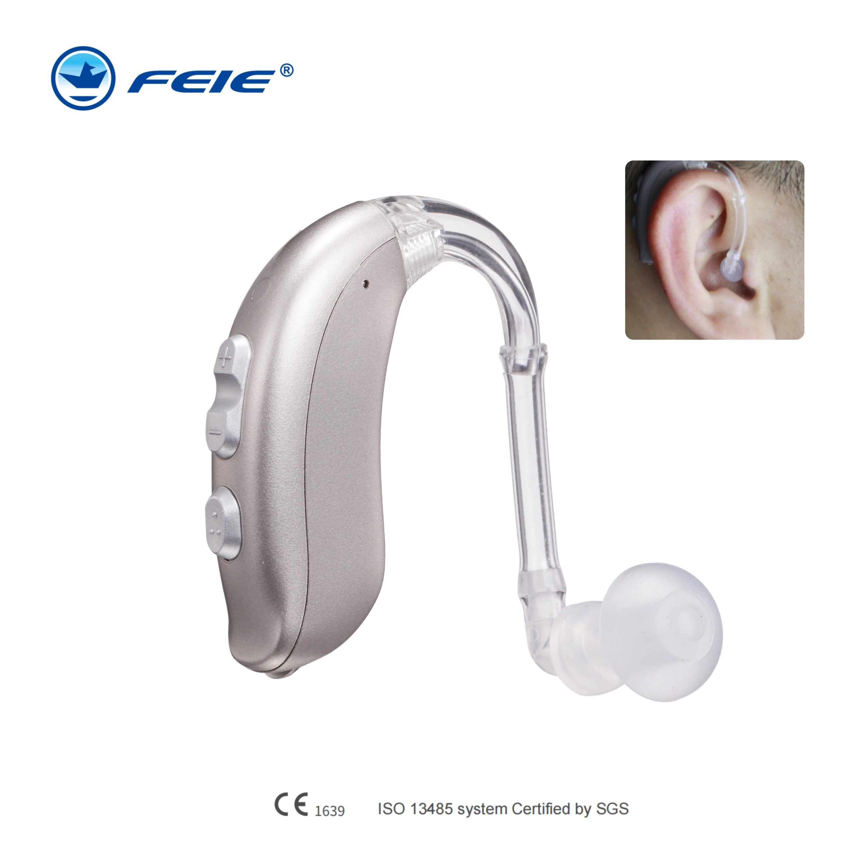 Feie MY-16 Sound Amplifier Headphones  4 Channel Digital BTE Hearing Aids High Power Amplifier Imported Ear Care Aid Chips