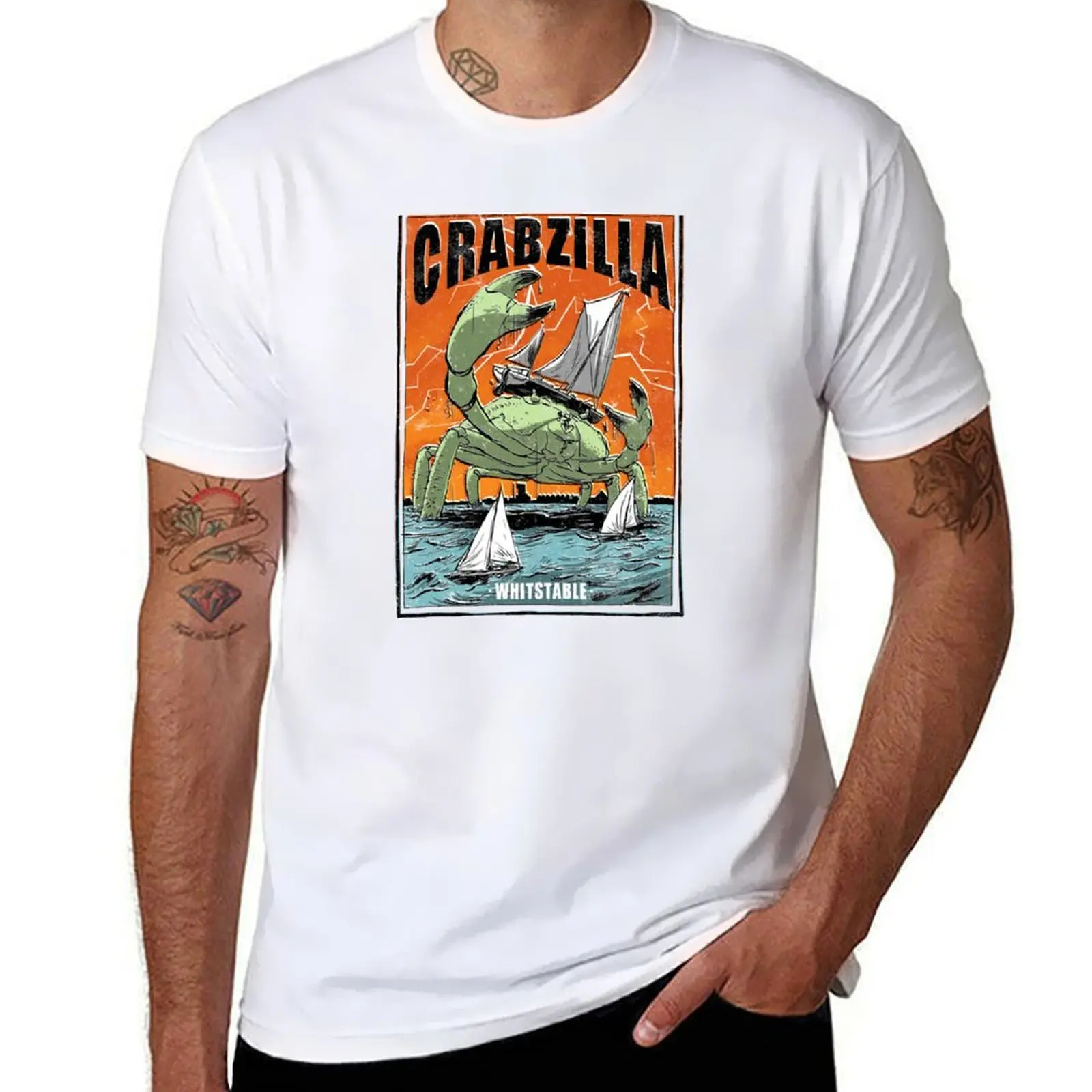 

Weird Whitstable Crabzilla! T-Shirt t shirt man plain anime t shirts oversize g man t shirts for men T-Shirt